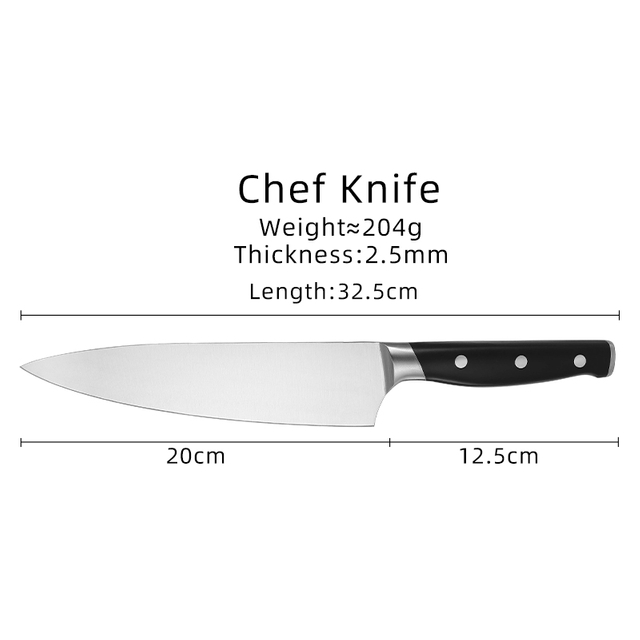 Couteaux de chef à double acier inoxydable