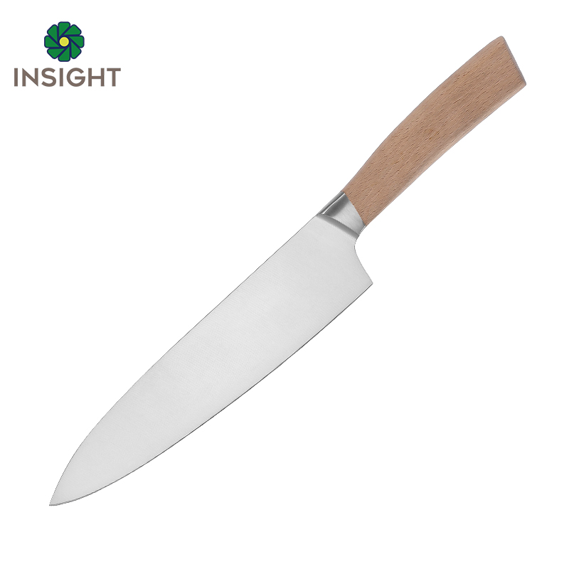 Couteau de chef avec poignée en bois