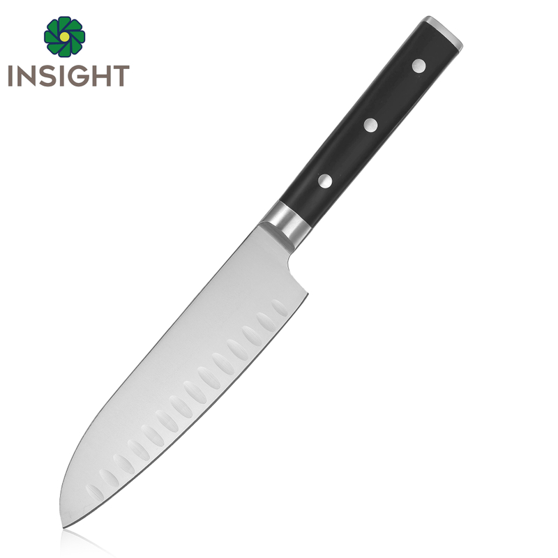 Couteau de chef japonais de 7 pouces en acier à double tête