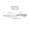 Couteau de chef multifonctionnel pour cuisine