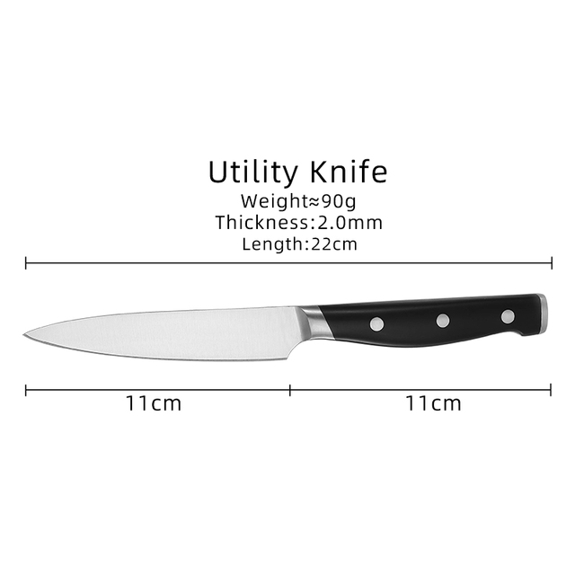 Couteau utilitaire à double tête en acier 