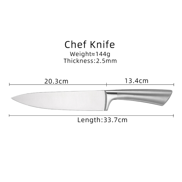 Couteau de chef avec poignée creuse