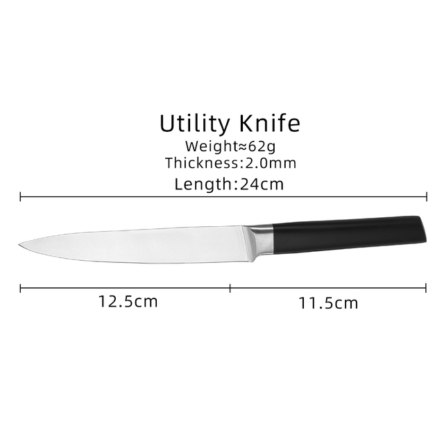 Couteau utilitaire élégant de 5 pouces