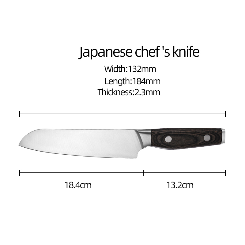 Couteau Santoku de 7 pouces