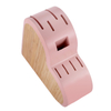 Bloque de couteau en bambou support rose