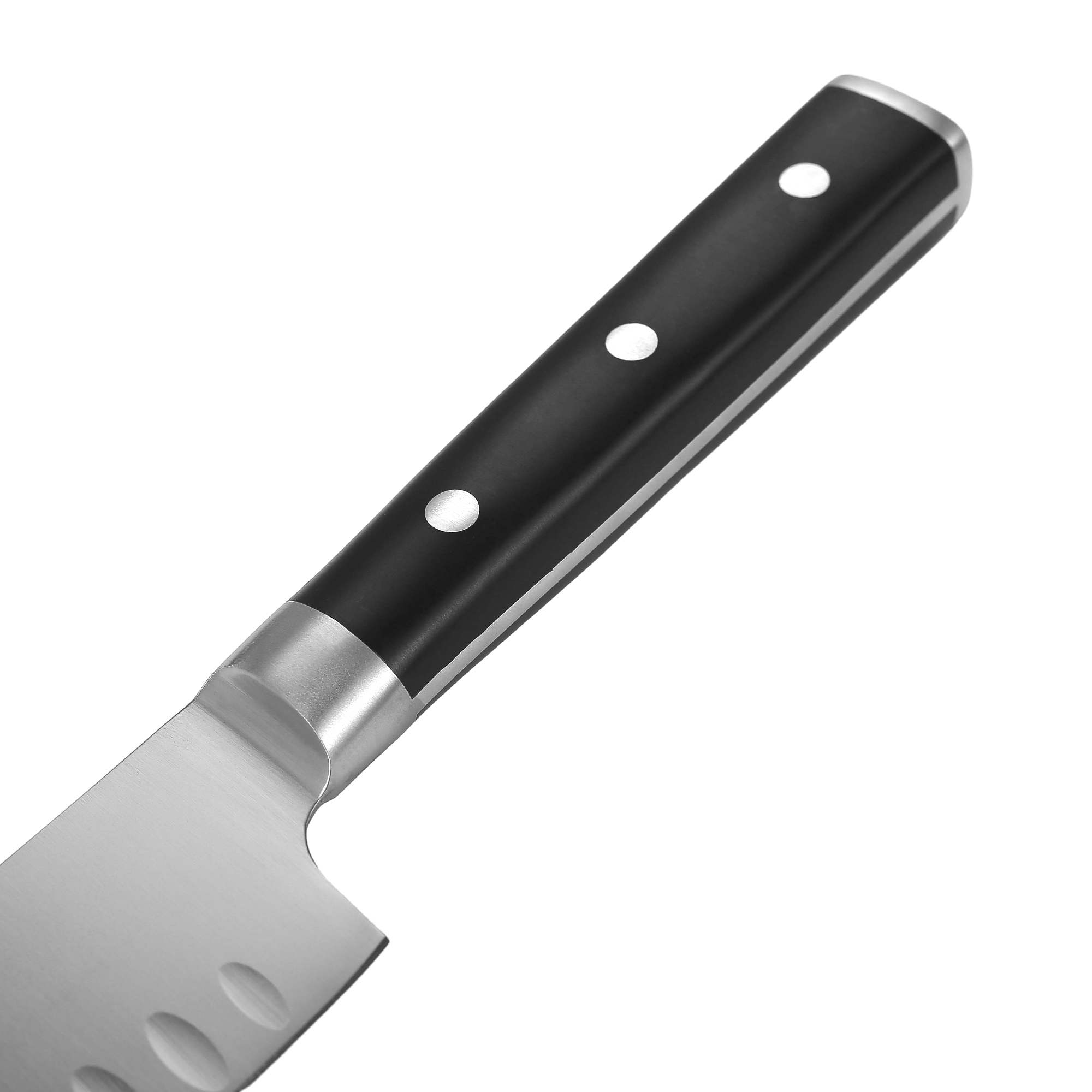 Couteau de chef japonais de 7 pouces en acier à double tête