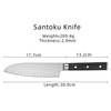 Couteau de chef japonais de 7 pouces en acier à double tête