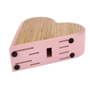 Bloque de couteau en bambou support rose