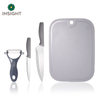 Mango cómodo juego de cuchillos de cocina de acero inoxidable