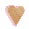 Bloque de couteau en bambou support rose