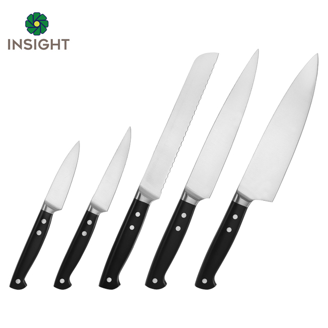 3CR13 Juego de cuchillo global con mango de ABS