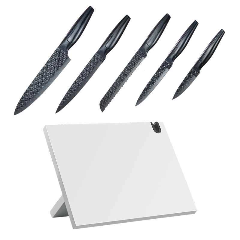 Titanium Plating Kitchen Kinfe Sets