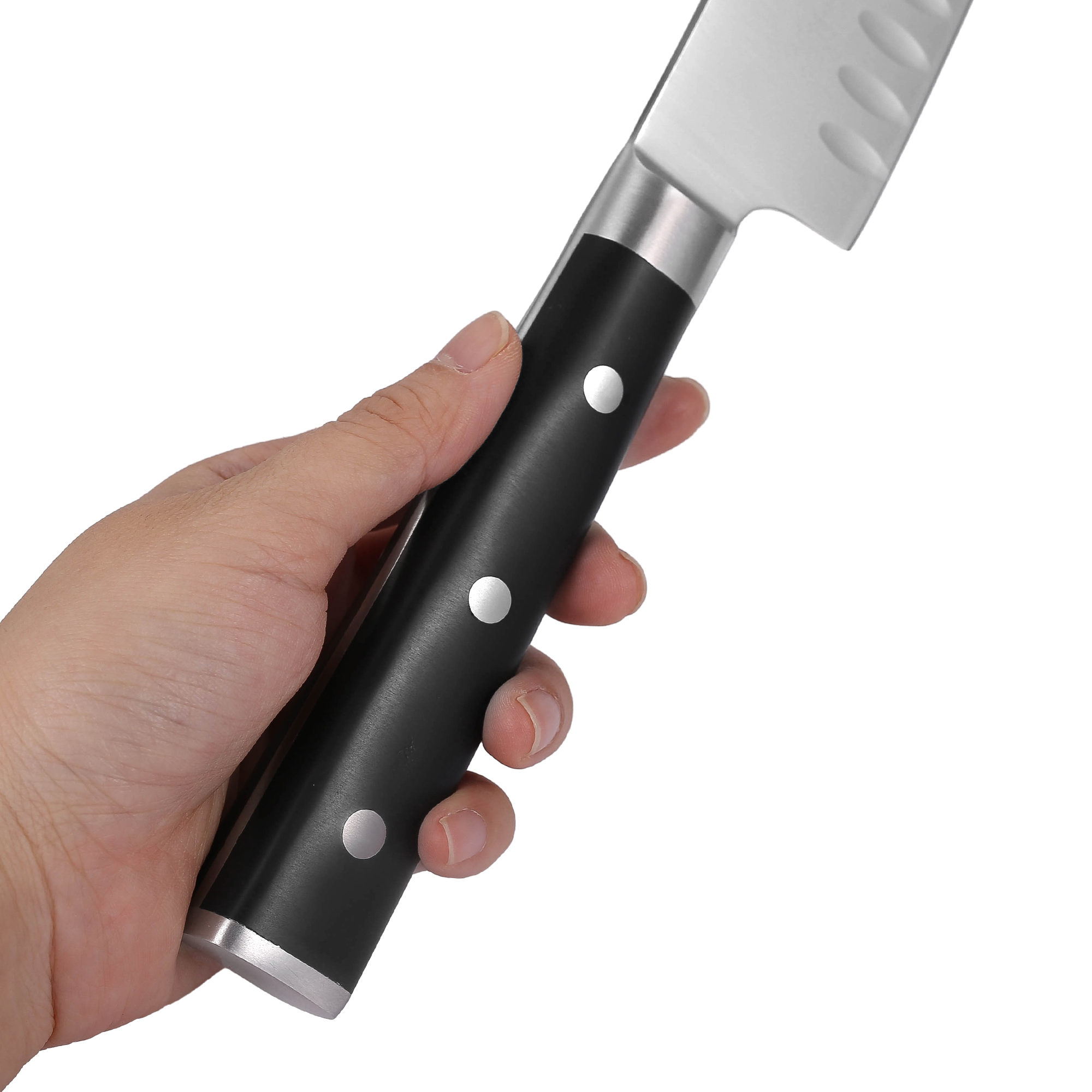 Couteau de chef japonais de 7 pouces en acier à double tête
