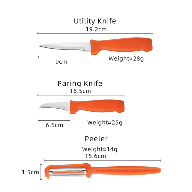 Utilité beaux ensembles de couteau