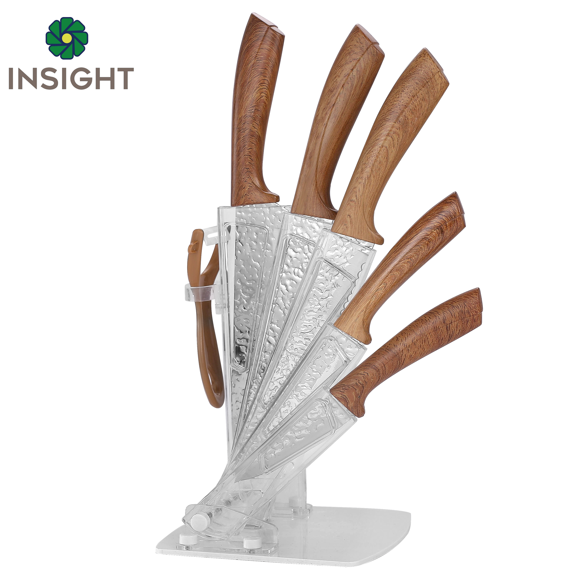 Ensemble de couteaux de chef tranchant en acier inoxydable